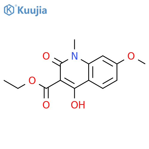 3-QUINOLINECARBOXYLIC ACID, 1,2-DIHYDRO-4-HYDROXY-7-METHOXY-1-METHYL-2-OXO-, ETHYL ESTER structure
