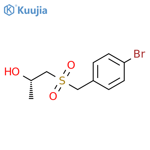 2-PROPANOL, 1-[[(4-BROMOPHENYL)METHYL]SULFONYL]-, (2S)- structure