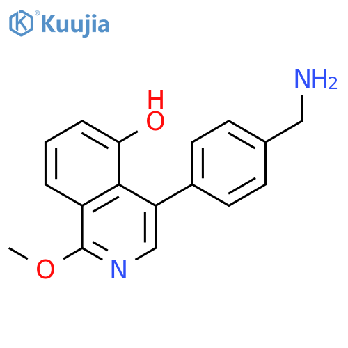 5-Isoquinolinol, 4-[4-(aminomethyl)phenyl]-1-methoxy- structure