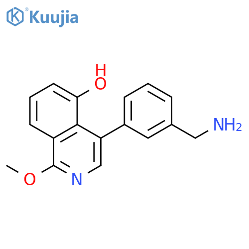 5-ISOQUINOLINOL, 4-[3-(AMINOMETHYL)PHENYL]-1-METHOXY- structure