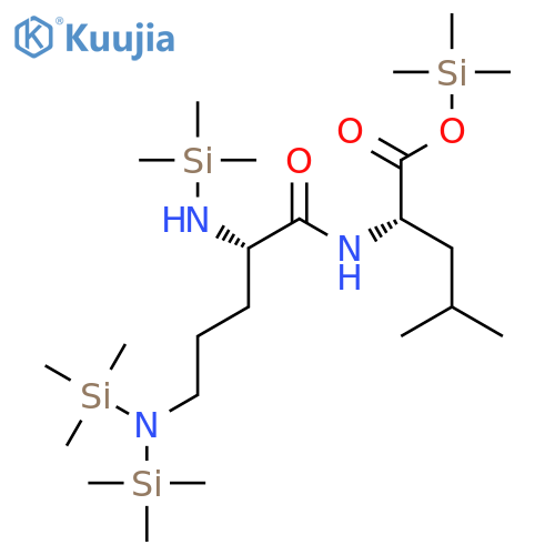 L-LEUCINE, N-[N2,N5,N5-TRIS(TRIMETHYLSILYL)-L-ORNITHYL]-, TRIMETHYLSILYL ESTER structure