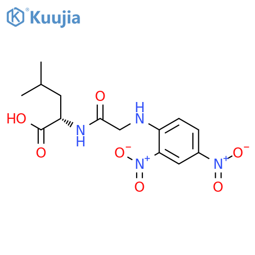 N-(2,4-Dinitrophenyl)glycyl-L-leucine structure