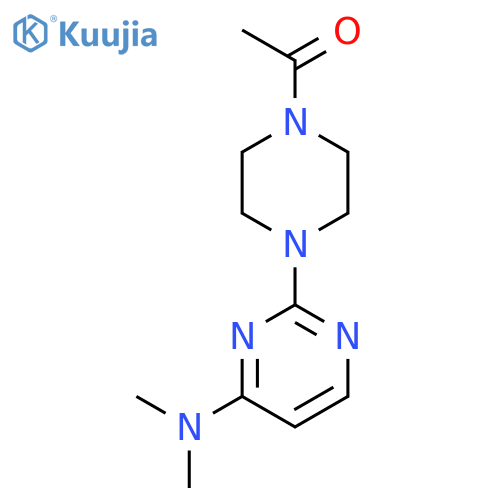 PIPERAZINE, 1-ACETYL-4-[4-(DIMETHYLAMINO)-2-PYRIMIDINYL]- structure