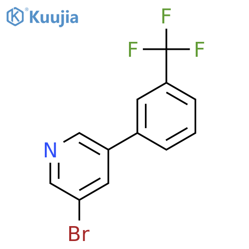 3-Bromo-5-(3-trifluoromethyl-phenyl)-pyridine structure