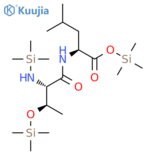 L-LEUCINE, N-[N,O-BIS(TRIMETHYLSILYL)-L-THREONYL]-, TRIMETHYLSILYL ESTER structure