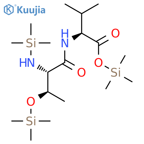 L-Valine, N-[N,O-bis(trimethylsilyl)-L-threonyl]-, trimethylsilyl ester structure