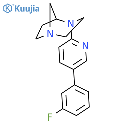 1,4-DIAZABICYCLO[3.2.1]OCTANE, 4-[5-(3-FLUOROPHENYL)-2-PYRIDINYL]- structure