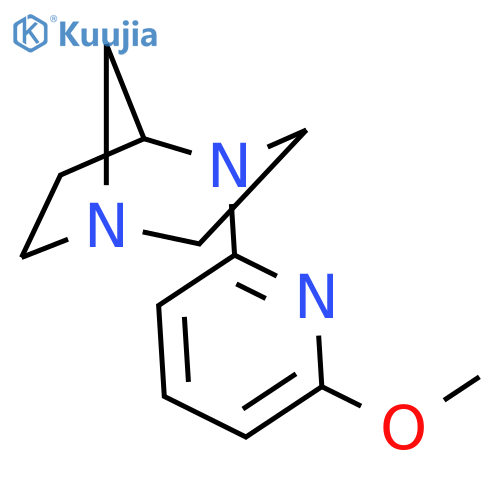 1,4-Diazabicyclo[3.2.1]octane, 4-(6-methoxy-2-pyridinyl)-, (-)- structure