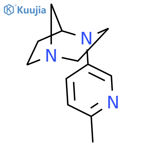 1,4-Diazabicyclo[3.2.1]octane, 4-(6-methyl-3-pyridinyl)-, (-)- structure