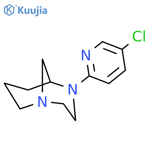 1,4-DIAZABICYCLO[3.3.1]NONANE, 4-(5-CHLORO-2-PYRIDINYL)-, (+)- structure
