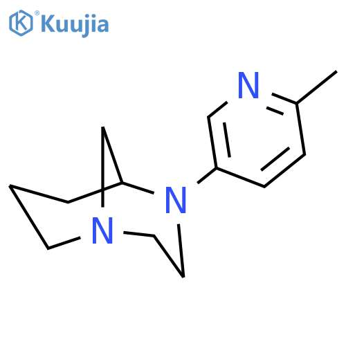 1,4-Diazabicyclo[3.3.1]nonane, 4-(6-methyl-3-pyridinyl)-, (-)- structure