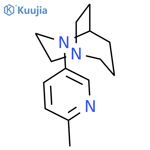 1,4-Diazabicyclo[3.3.2]decane, 4-(6-methyl-3-pyridinyl)-, (-)- structure