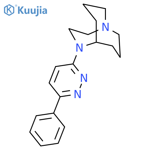 1,4-DIAZABICYCLO[3.3.3]UNDECANE, 4-(6-PHENYL-3-PYRIDAZINYL)- structure