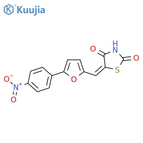 2,4-THIAZOLIDINEDIONE, 5-[[5-(4-NITROPHENYL)-2-FURANYL]METHYLENE]-, (5Z)- structure