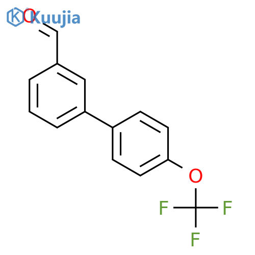 4'-TRIFLUOROMETHOXY-BIPHENYL-3-CARBALDEHYDE structure