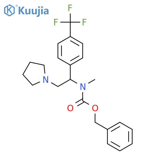 1-PYRROLIDIN-2-(4'-TRIFLUOROMETHYLPHENYL)-2-(N-CBZ-N-METHYL)AMINO-ETHANE structure