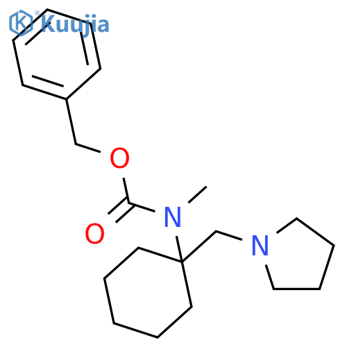 CBZ-METHYL-(1-PYRROLIDIN-1-YLMETHYL-CYCLOHEXYL)-AMINE structure