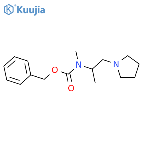 (S)-1-PYRROLIDIN-2-METHYL-2-(N-CBZ-N-METHYL)AMINO-ETHANE structure