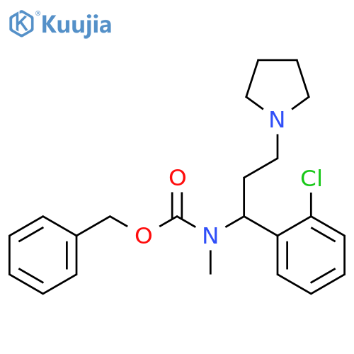 1-PYRROLIDIN-3-(2'-CHLOROPHENYL)-3-(N-CBZ-N-METHYL)AMINO-PROPANE structure