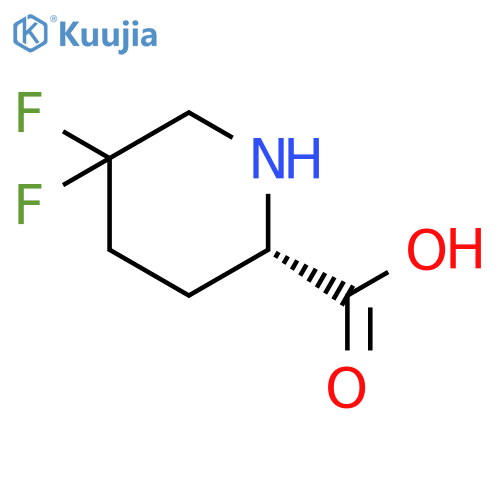 2-Piperidinecarboxylicacid,5,5-difluoro-,(2S)-(9CI) structure