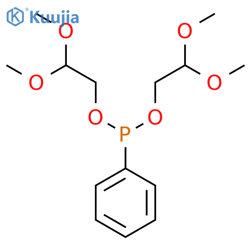 PHOSPHONOUS ACID, PHENYL-, BIS(2,2-DIMETHOXYETHYL) ESTER structure