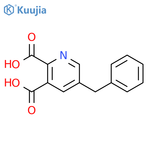 2,3-PYRIDINEDICARBOXYLIC ACID, 5-(PHENYLMETHYL)- structure
