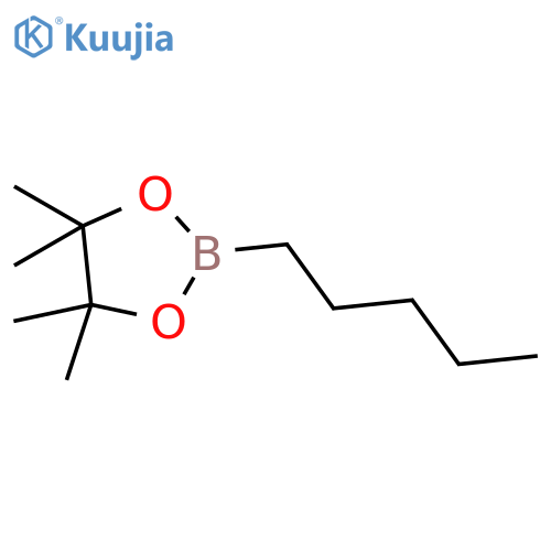 4,4,5,5-tetramethyl-2-pentyl-1,3,2-dioxaborolane structure