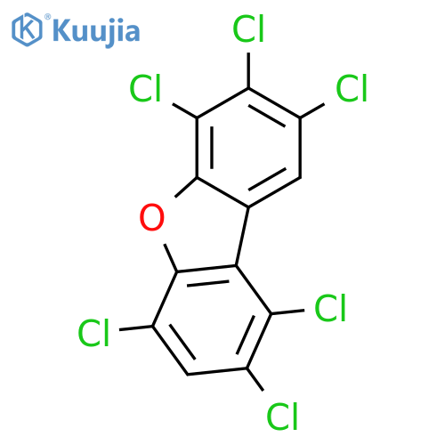 1,2,4,6,7,8-Hexachlorodibenzofuran structure