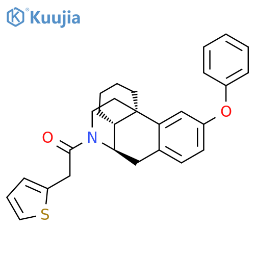 MORPHINAN, 3-PHENOXY-17-(2-THIENYLACETYL)- structure