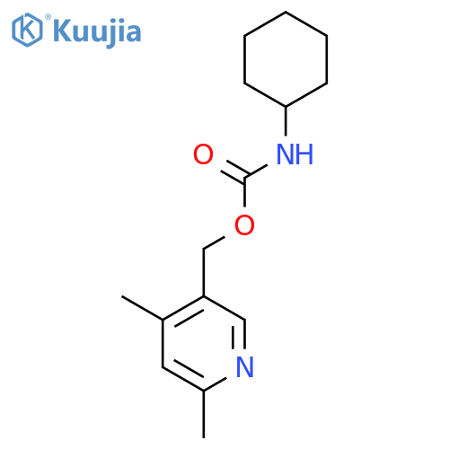 Carbamic acid, cyclohexyl-, (4,6-dimethyl-3-pyridinyl)methyl ester structure
