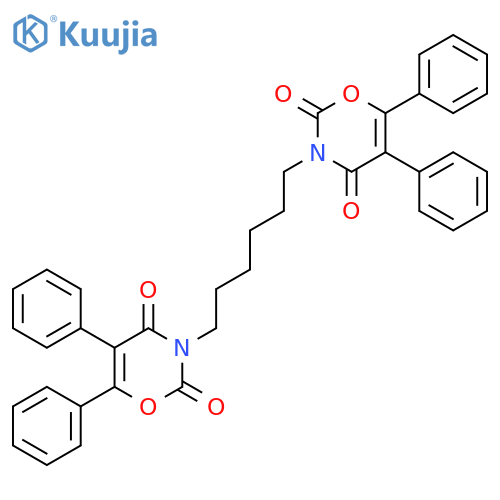 2H-1,3-Oxazine-2,4(3H)-dione, 3,3'-(1,6-hexanediyl)bis[5,6-diphenyl- structure