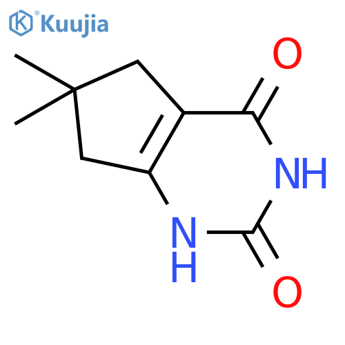 1H-CYCLOPENTAPYRIMIDINE-2,4(3H,5H)-DIONE, 6,7-DIHYDRO-6,6-DIMETHYL- structure