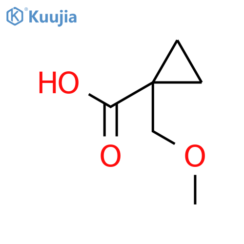 1-(methoxymethyl)cyclopropane-1-carboxylic acid structure