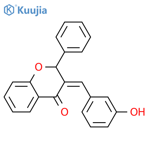 3-(3-hydroxyphenyl)methylidene-2-phenyl-3,4-dihydro-2H-1-benzopyran-4-one structure