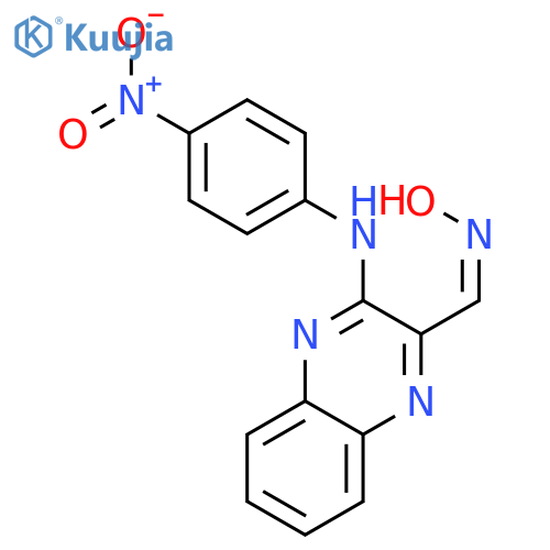 2-Quinoxalinecarboxaldehyde, 3-[(4-nitrophenyl)amino]-, oxime, (Z)- structure