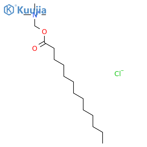 Methanaminium, N,N,N-trimethyl-1-[(1-oxotridecyl)oxy]-, chloride structure
