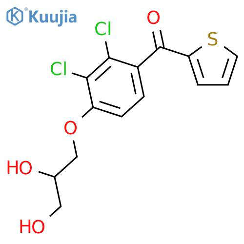METHANONE, [2,3-DICHLORO-4-(2,3-DIHYDROXYPROPOXY)PHENYL]-2-THIENYL- structure