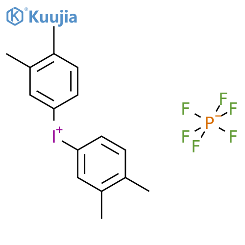 Bis(3,4-dimethylphenyl)iodonium hexafluorophosphate structure