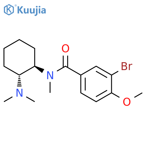 Benzamide,3-bromo-N-[2-(dimethylamino)cyclohexyl]-4-methoxy-N-methyl-, trans- structure
