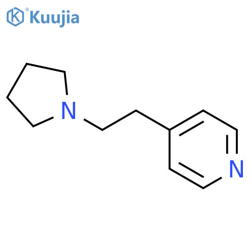 4-(2-tetrahydro-1H-pyrrol-1-ylethyl)pyridine structure