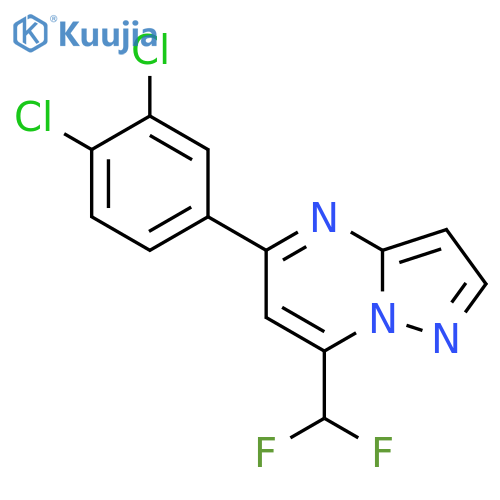 5-(3,4-Dichloro-phenyl)-7-difluoromethyl-pyrazolo[1,5-a]pyrimidine structure