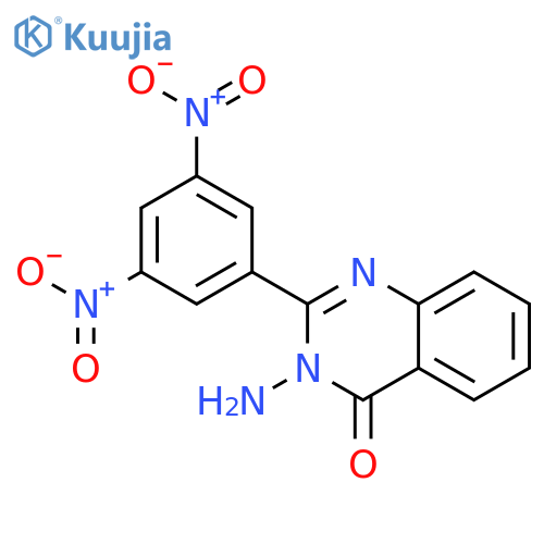 4(3H)-QUINAZOLINONE, 3-AMINO-2-(3,5-DINITROPHENYL)- structure