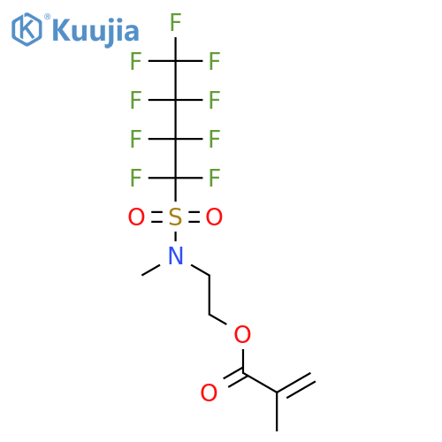 2-[methyl[(nonafluorobutyl)sulphonyl]amino]ethyl methacrylate structure