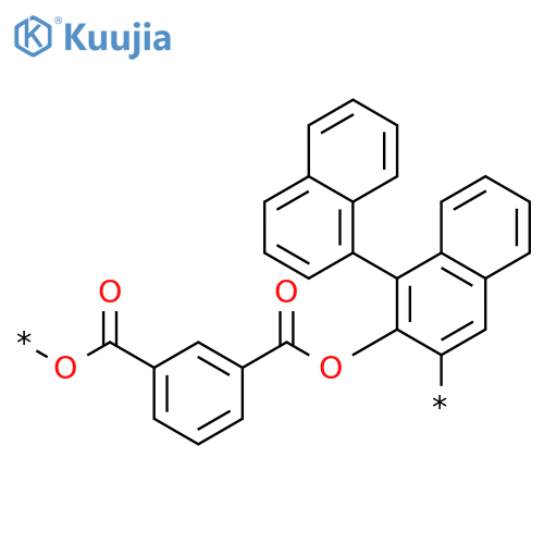 POLY(OXYCARBONYL-1,3-PHENYLENECARBONYLOXY[BINAPHTHALENE]DIYL) structure