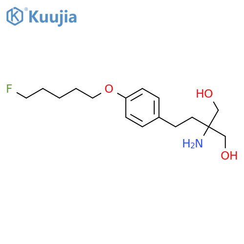 1,3-PROPANEDIOL, 2-AMINO-2-[2-[4-[(5-FLUOROPENTYL)OXY]PHENYL]ETHYL]- structure