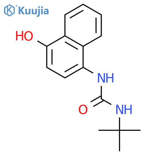 Urea, N-(1,1-dimethylethyl)-N'-(4-hydroxy-1-naphthalenyl)- structure