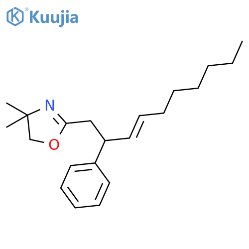 4,4-Dimethyl-2-(2-phenyldec-3-en-1-yl)-4,5-dihydro-1,3-oxazole structure