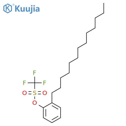 METHANESULFONIC ACID, TRIFLUORO-, 2-TRIDECYLPHENYL ESTER structure