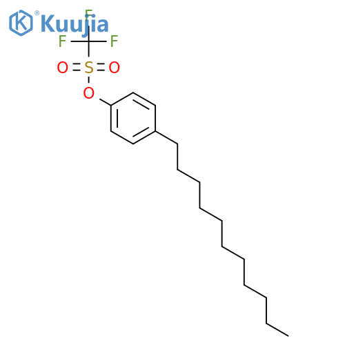 METHANESULFONIC ACID, TRIFLUORO-, 4-UNDECYLPHENYL ESTER structure