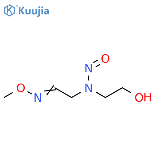 Acetaldehyde, [(2-hydroxyethyl)nitrosoamino]-, O-methyloxime structure